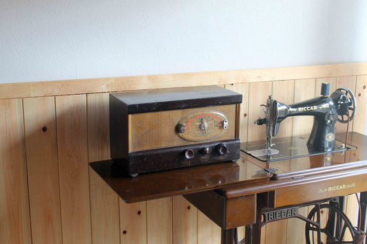 レトロラジオ　真空管ラジオ「スーパースター S-502」　ジャンク品