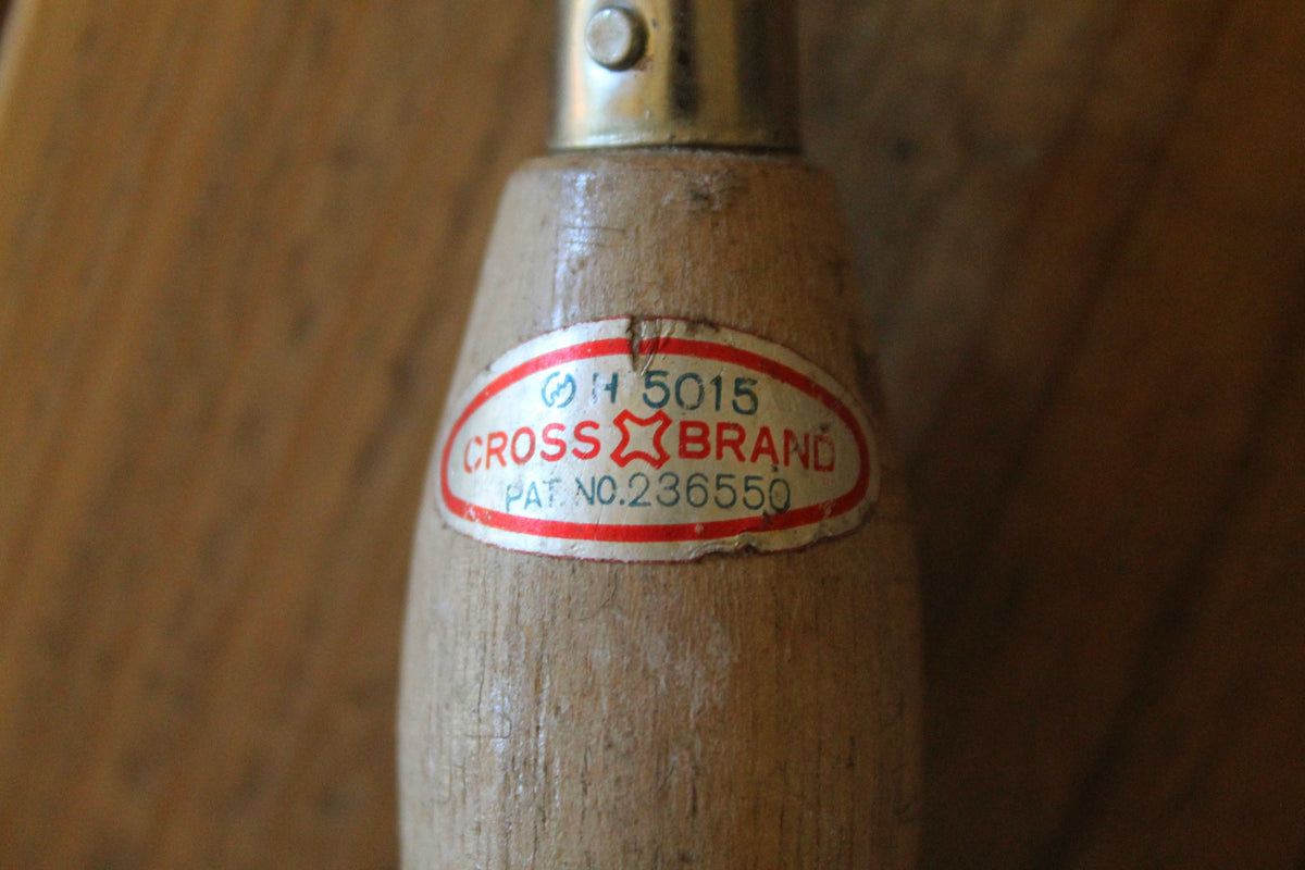 ダルマ型 木柄マイナスドライバー 大小2本セット　CROSS BRAND（クロスブランド）
