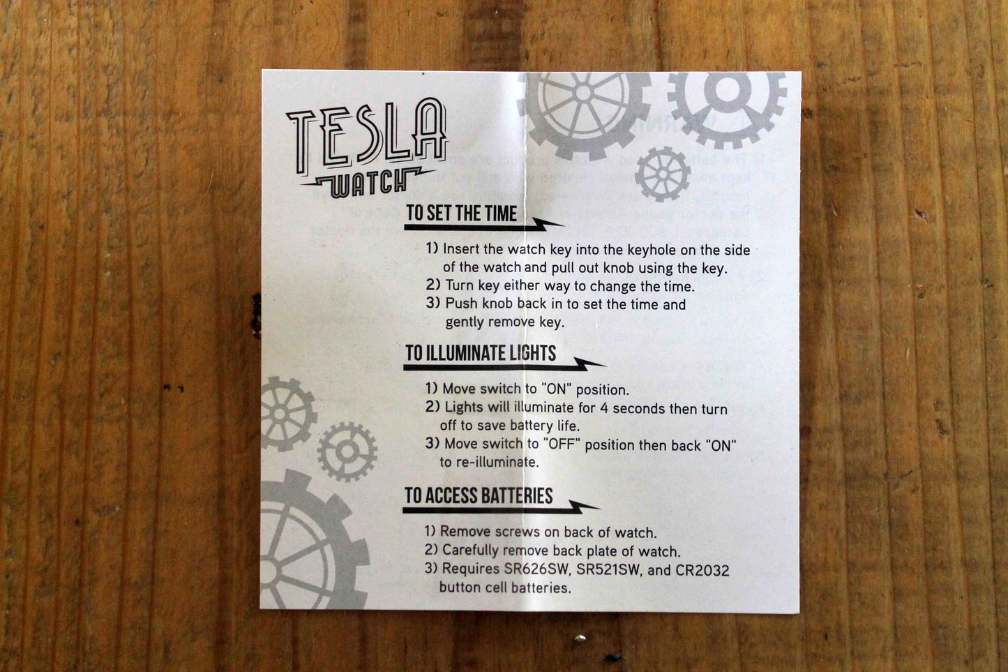 テスラウォッチ(Tesla Watch)　ThinkGeek　スチームパンク腕時計　付属品完備