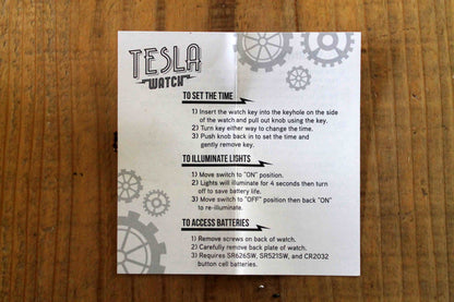 テスラウォッチ(Tesla Watch)　ThinkGeek　スチームパンク腕時計　付属品完備