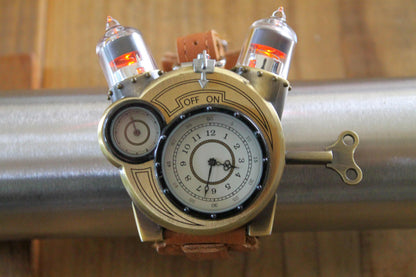 テスラウォッチ(Tesla Watch)　ThinkGeek　スチームパンク腕時計　付属品完備