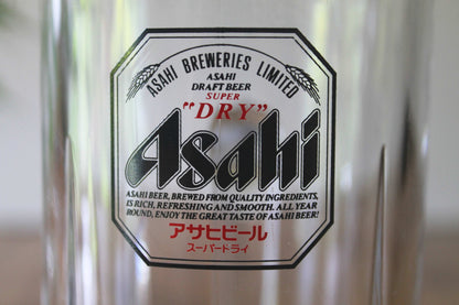 アサヒビール 業務用ビールグラス 中ジョッキ／スーパードライラベル