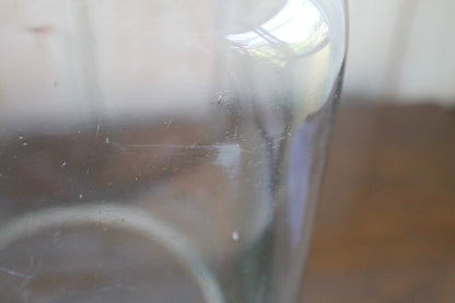 レトロガラス 駄菓子瓶　アルミ蓋付き　マンガンガラス