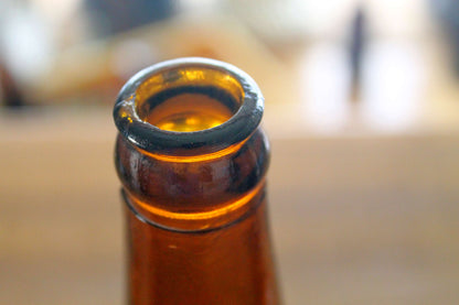 大日本麦酒　ヴィンテージ空瓶　アンバーガラス　2本セット