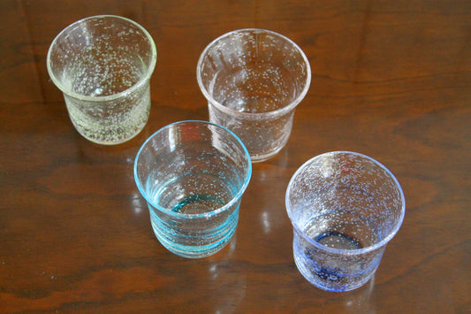 気泡ガラス 4点セット