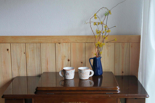 志野焼　コーヒーカップ　2客セット